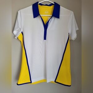 Womens  Polo Shirt with Blue Accents (NWT)
